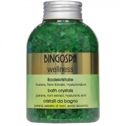 BINGOSPA Kryształy do kąpieli - guarana, ekstrakt z Noni, kwas hialuronowy 650g